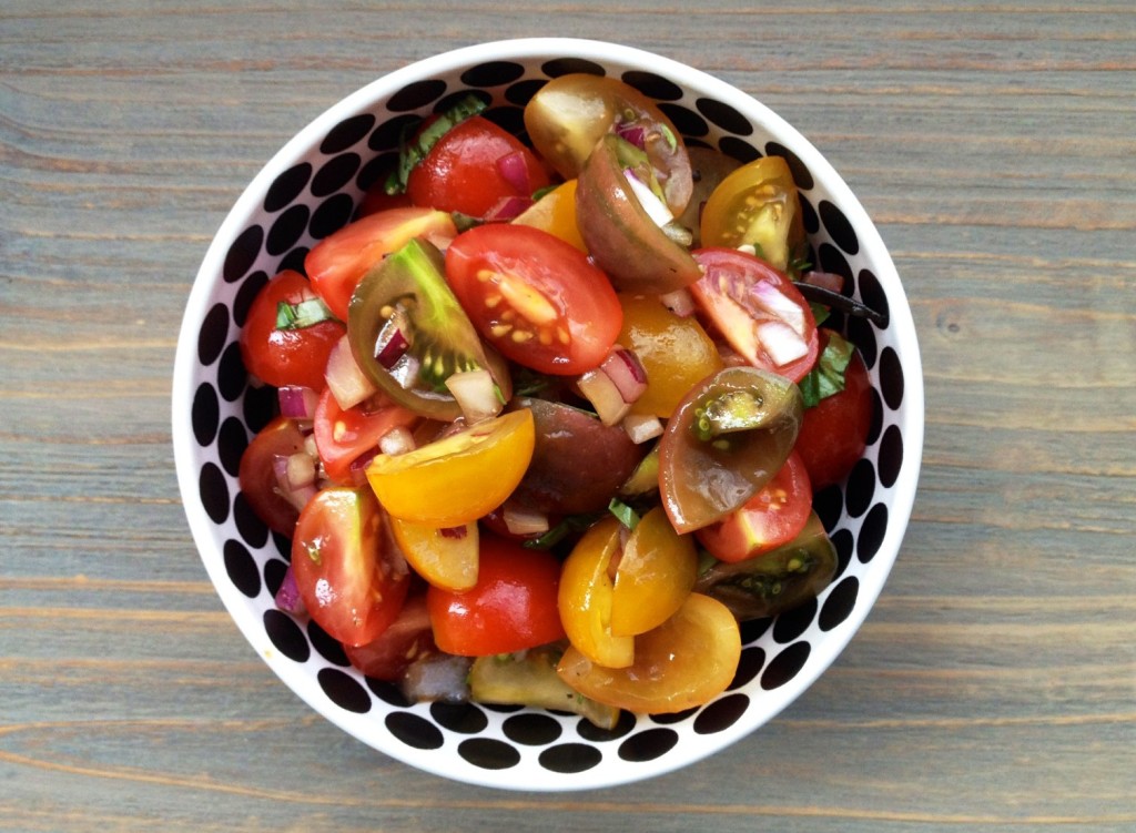 tricolor tomaten slaatje