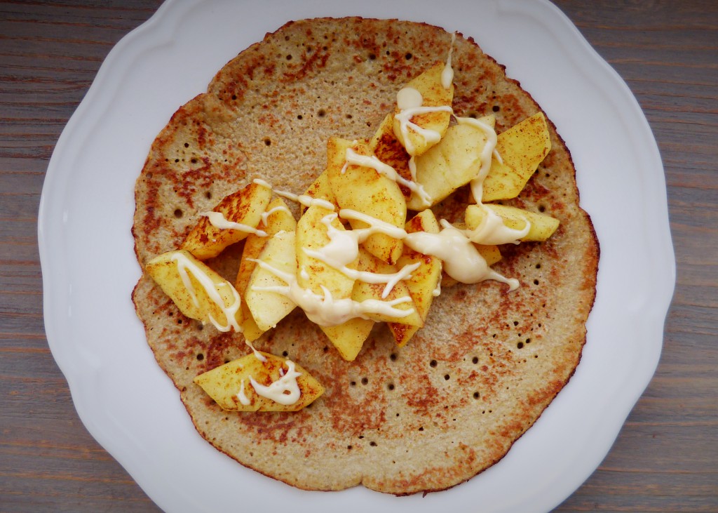 Havermout pannenkoek met appel