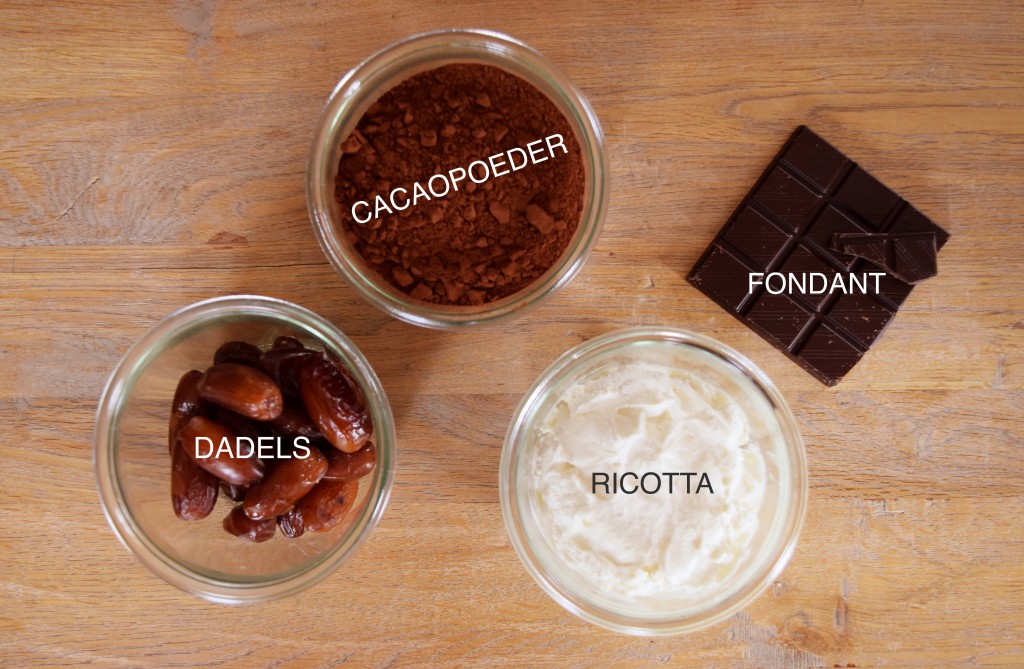 ingrediënten chocopasta