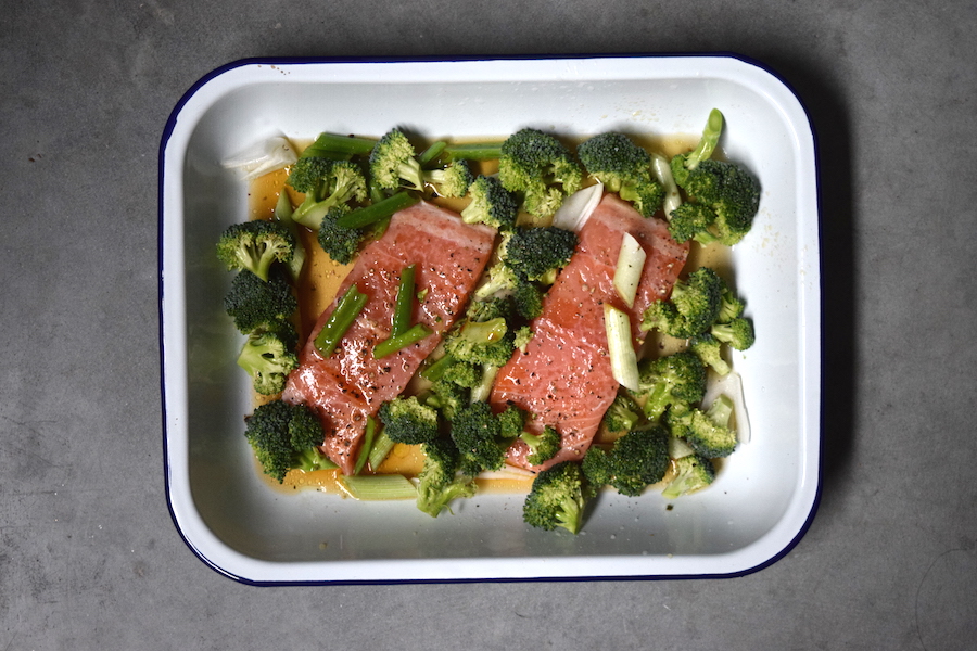 zalm en broccoli